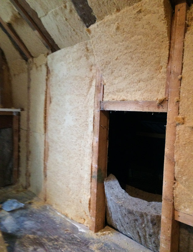  Three coats of lime plaster